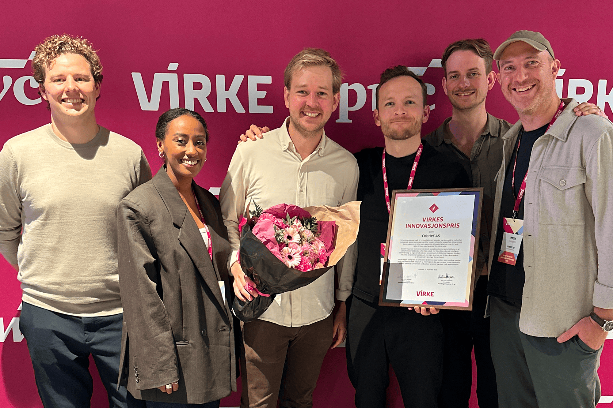 Cobrief-teamet på kontoret