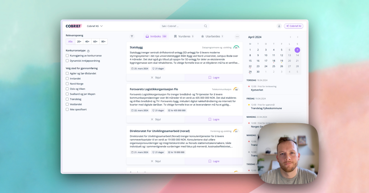 AI-anbudsapp, inspirert av "Getting Things Done"