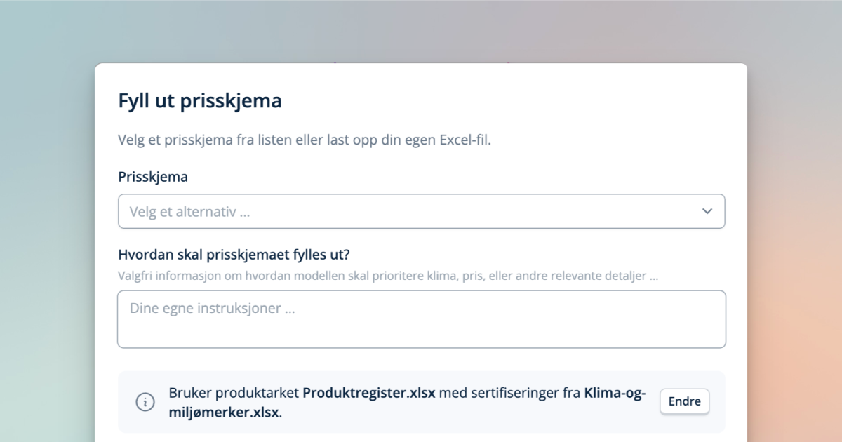 A Better Evaluation of the Tender