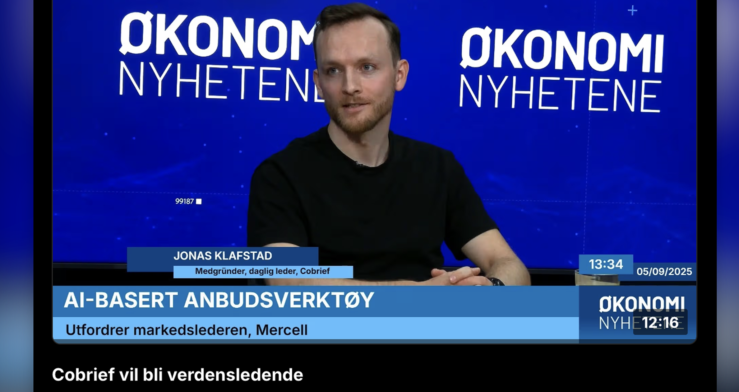 Cobrief on Finansavisen TV about public tenders