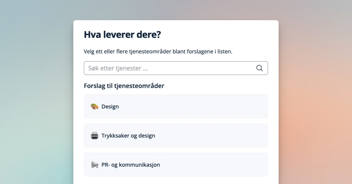 Dag 2: AI-drevne forslag til anbudssøk