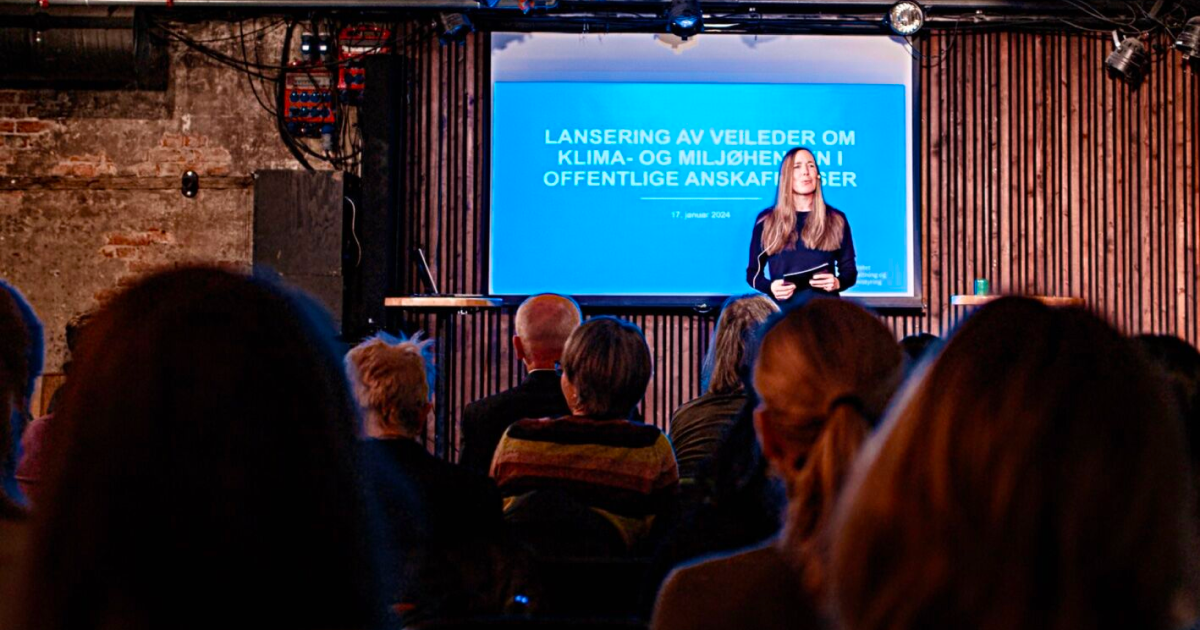 DFØ lanserer ny veileder om klima- og miljøhensyn