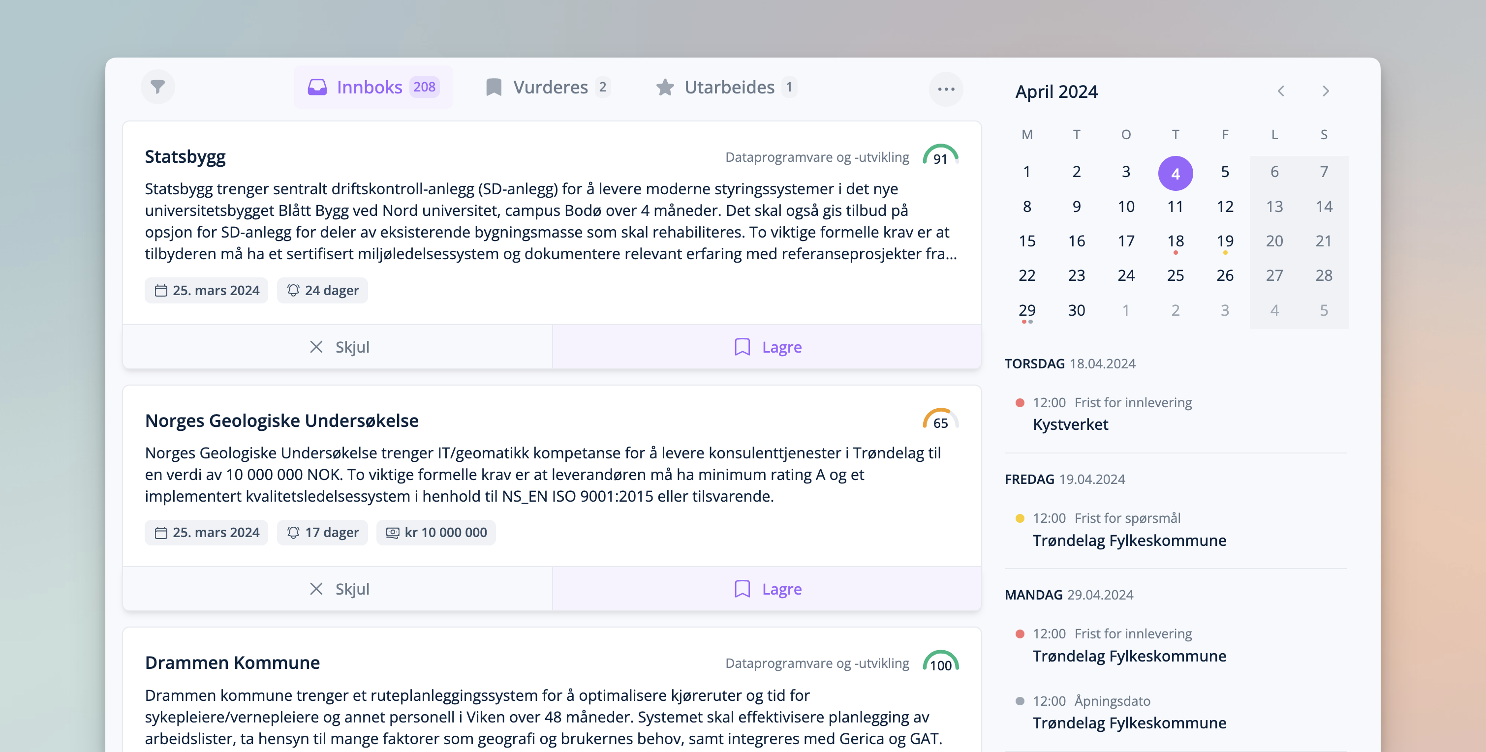 Innboks, redesign og supersøk