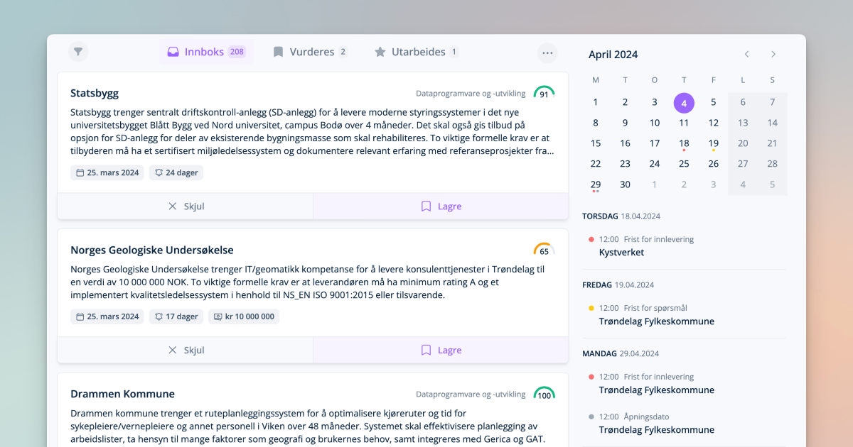 Innboks, redesign og supersøk