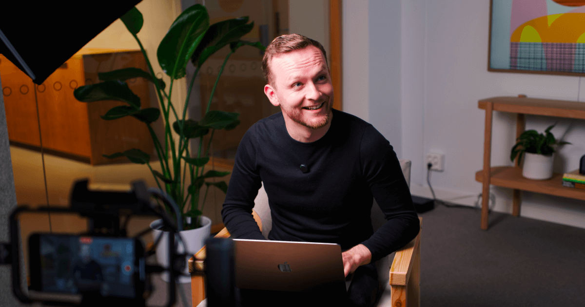 Innspilling av lanseringsvideo