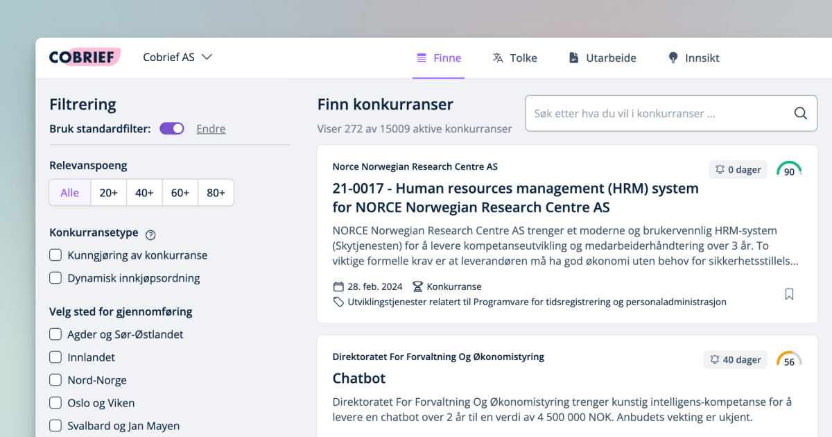 Relevance Scores, Search Function, and Onboarding