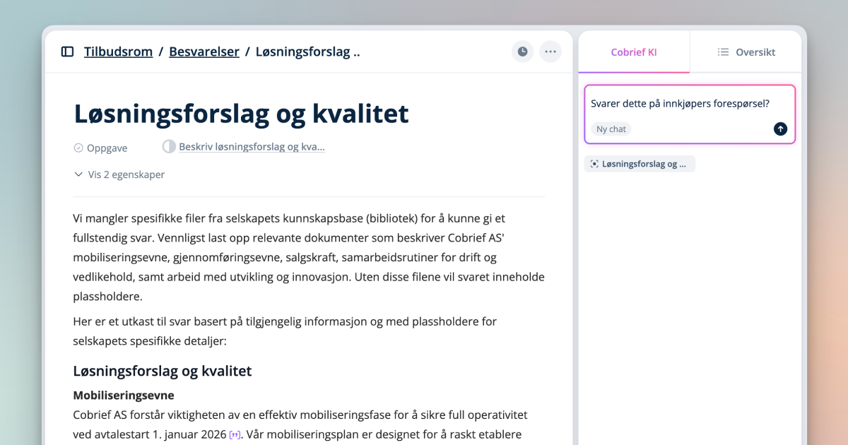 Want to save even more time on tender work?