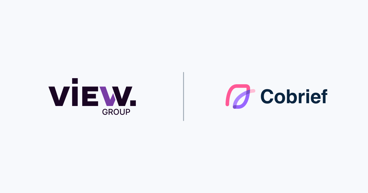 VIEW Group chooses Cobrief: - Always looking for smarter ways to work